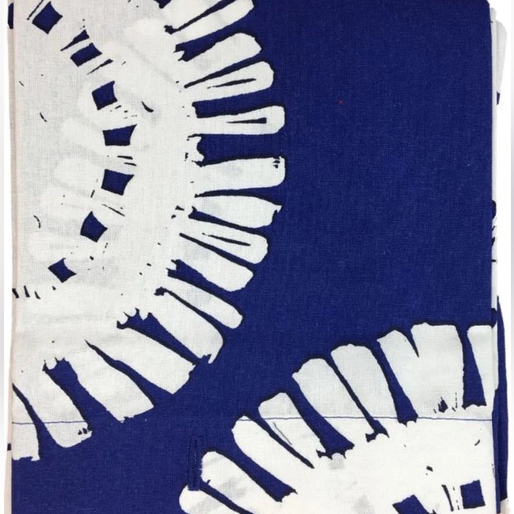 NWOT! Project 62 Cotton Fabric Shower Curtain Cotton Blue Medallion. 72” - Picture 3 of 3